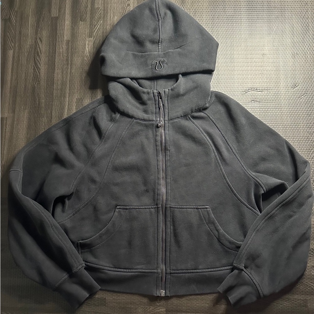 Lululemon Oversized Scuba Full Zip Cropped Hoodie M/L